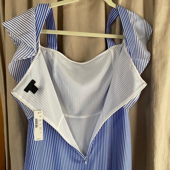 NWT J. Crew Cold Shoulder Silk Dress - Picture 14 of 16